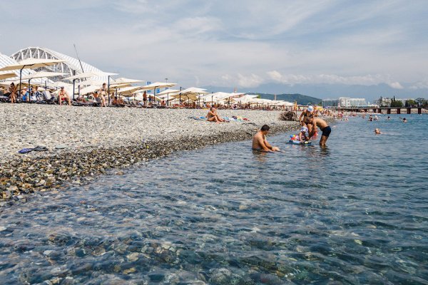 Пляж роза Хутор Адлер