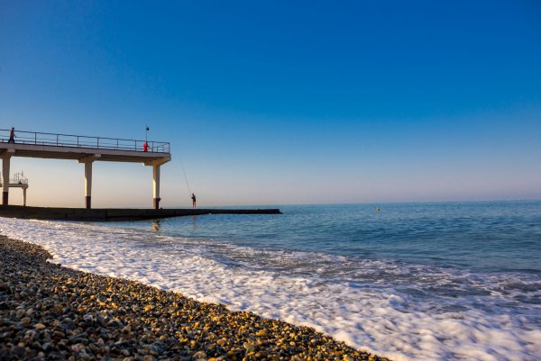 Пляж коралл Адлер