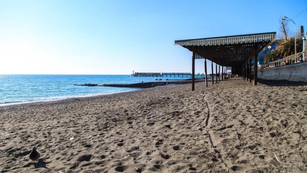 Песочный пляж Адлер Курортный городок