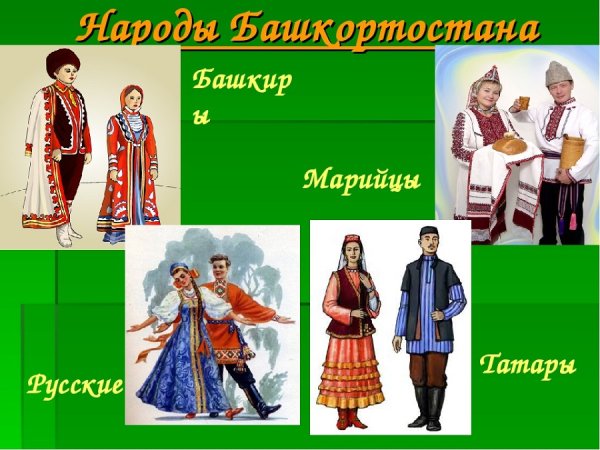 Одежда народов Башкортостана, русские башкиры татары