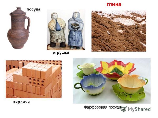 Предметы изготовленные из глины