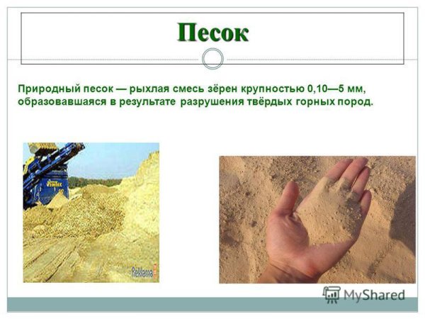 Песок для презентации
