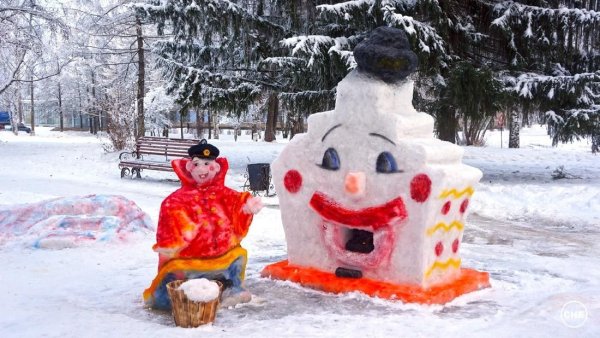 Снежные фигуры из снега