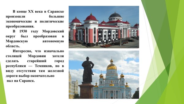 Презентация Саранск столица Мордовии