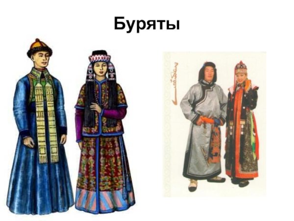 Народы Сибири 17 века Наряды буряты