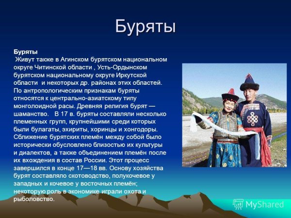 Народы России буряты
