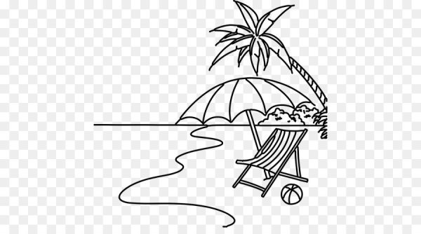 Пляжный зонтик раскраска для детей