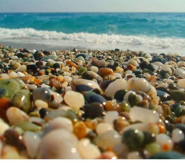 Галечный пляж остров Крит Греция