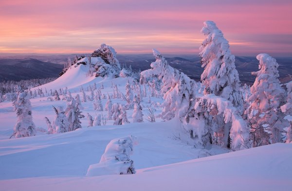 Таганай Откликной гребень зимой