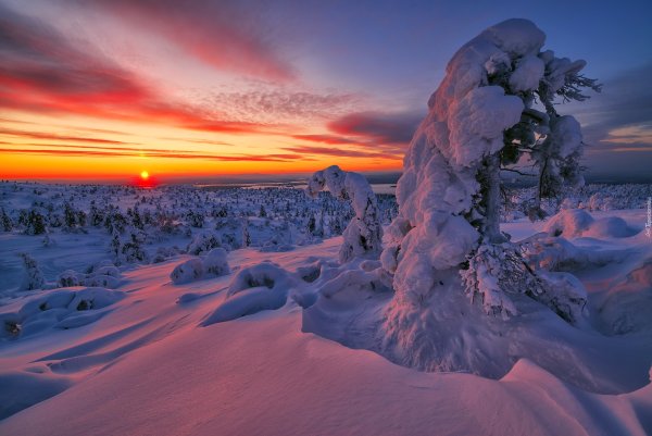 Кольский полуостров зимой