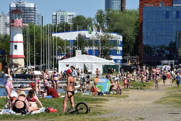 Пляж верх Исетского пруда Екатеринбург