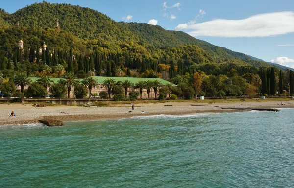 Новый Афон Абхазия пляж