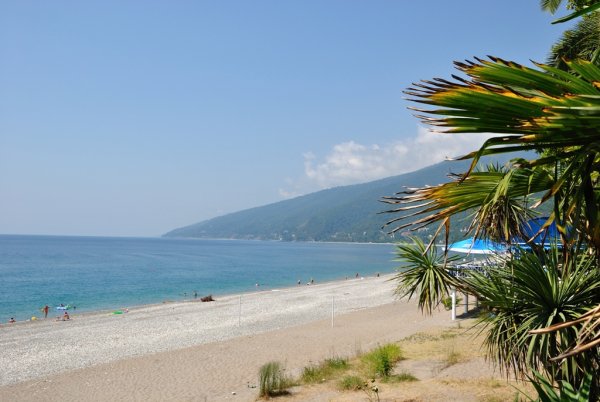 Гагра Приморский парк пляж