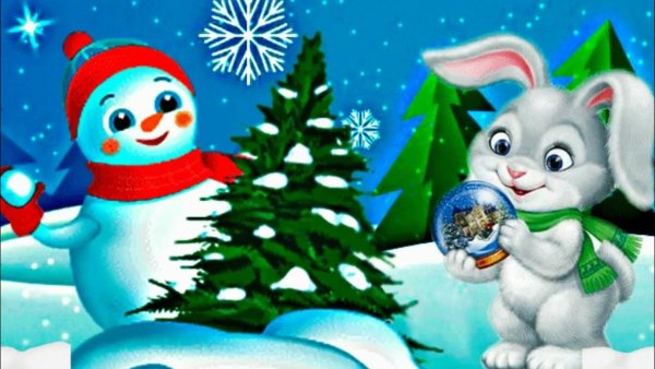 Зимний приветик елка