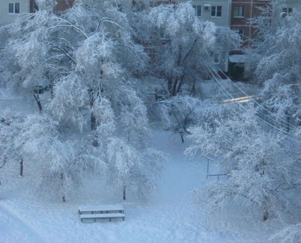 Зима во дворе