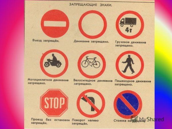 Дорожные знаки