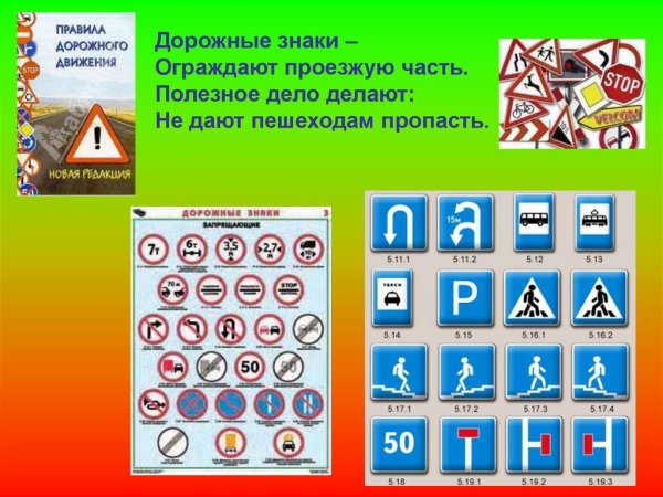 Дорожные знаки для детей
