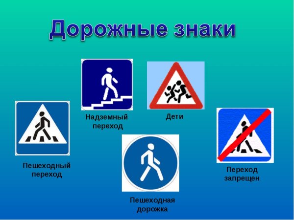 Дорожные знаки