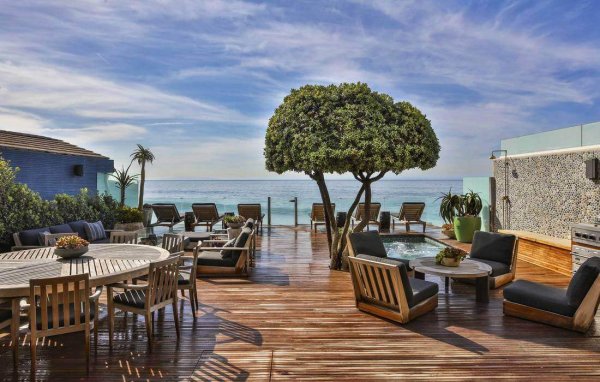 Пляж Малибу Лос Анджелес океан