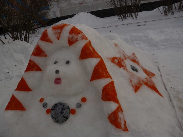 Поделки из снега