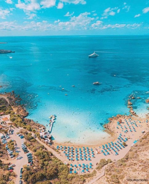 Пляж Нисси Бич Кипр 2021