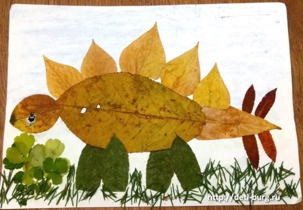 Композиция из листьев для 1 класса