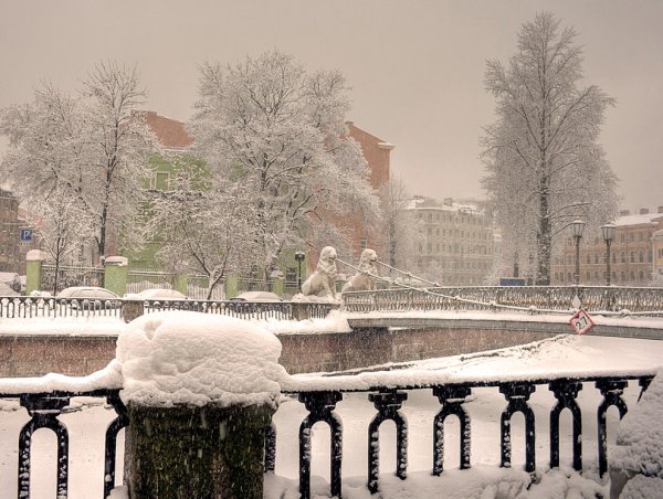 Каналы Питера зимой