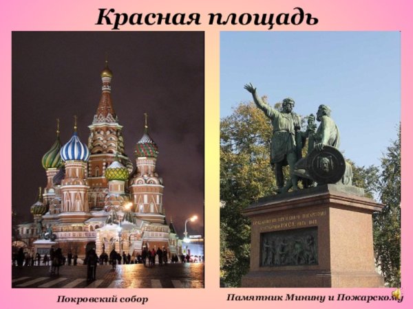 Покровский собор и памятник Минину и Пожарскому
