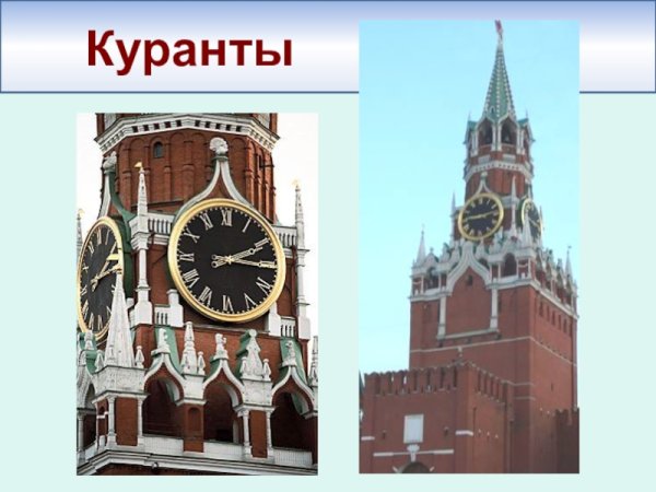 Куранты рисунок 1 класс
