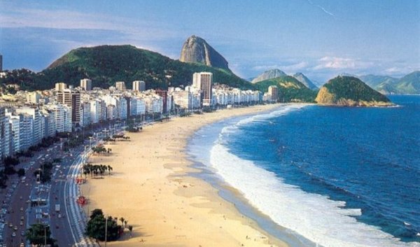 Пляж Копакабана в Рио-де-Жанейро