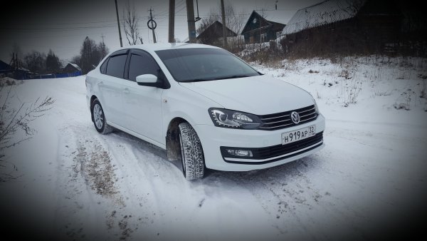 Фольксваген поло седан зимой