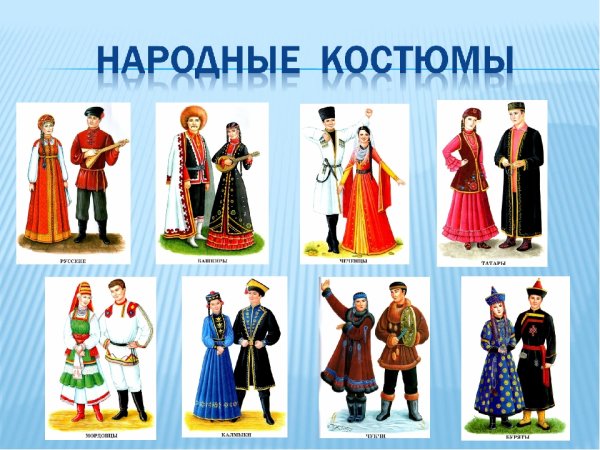 Костюмы разных народов