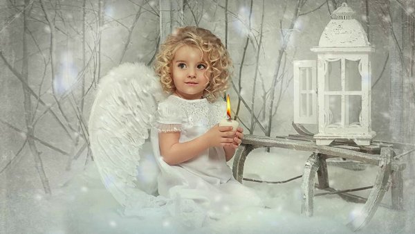 Ангел Рождество ребенок