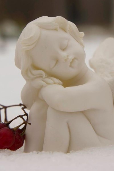 Ангелочек на снегу