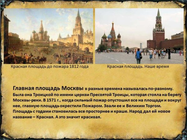 История появления Московского Кремля и красной площади