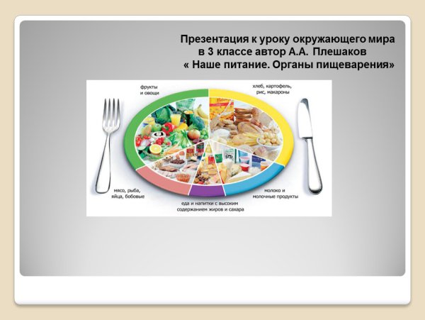 Наше питание презентация