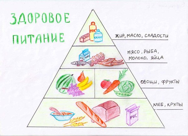 Плакат правильное питание