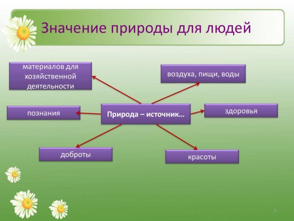 Значение природы для человека