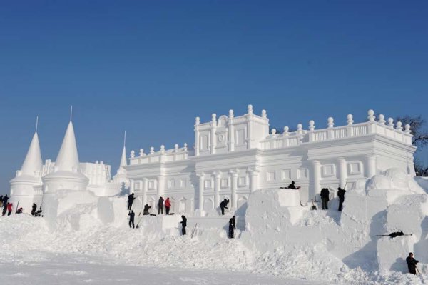 Крепость из снега