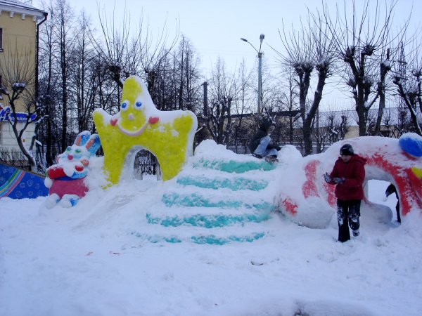 Снежный городок в детском саду