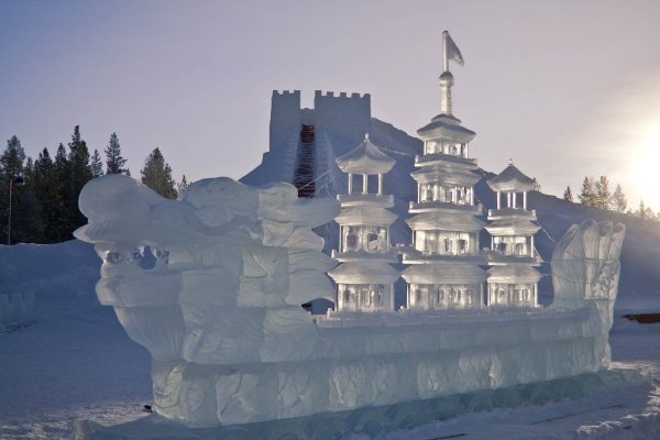 Финляндия фестиваль ледовой скульптуры