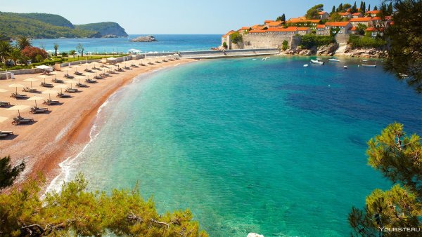 Пляж Святой Стефан Черногория