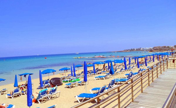 Кипр Протарас пляж фла