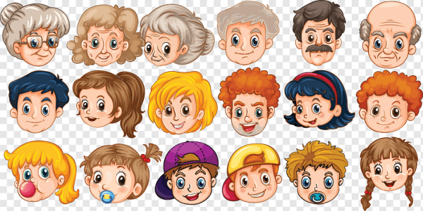 Лица семьи для вырезания