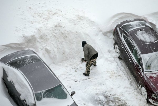Снежные заносы в Москве
