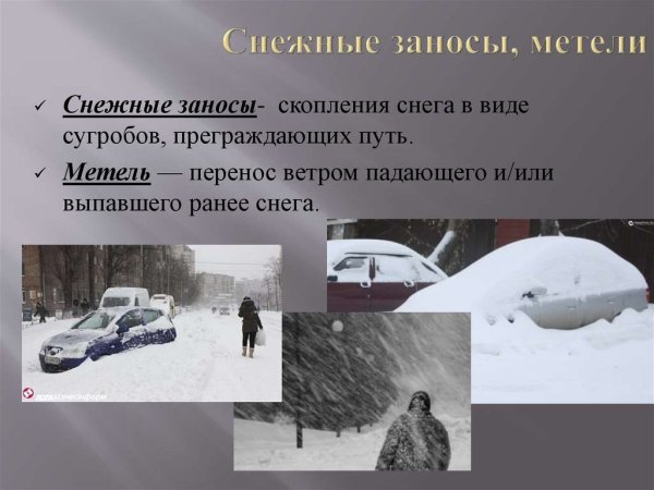 Снежный занос и метель