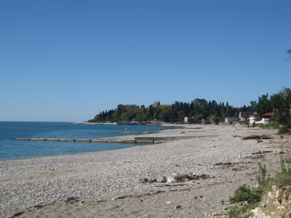 Абхазия Гудаута пляж