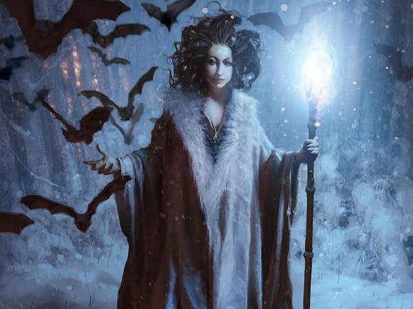 Волшебница с посохом
