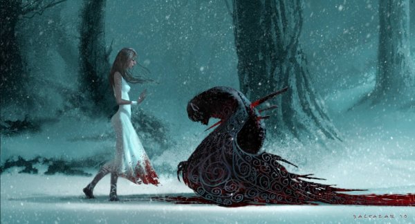 Снежная ведьма арт