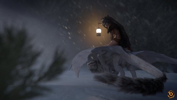 Ведьма в снегу